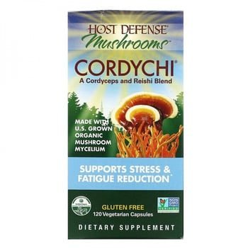 ‎Cogumelos de Defesa , Cordychii, Suporta Redução de Estresse e Fadiga, Fungi Perfecti, 120 cápsulas vegetarianas‎