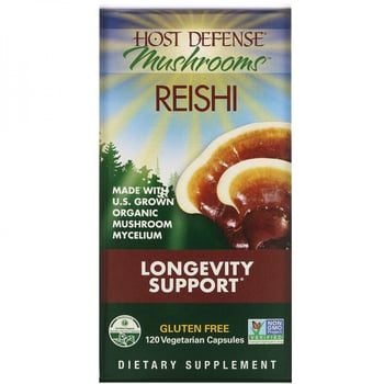 Reishi, Suporte Para Longevidade, Fungi Perfecti, 120 Cápsulas Vegetarianas