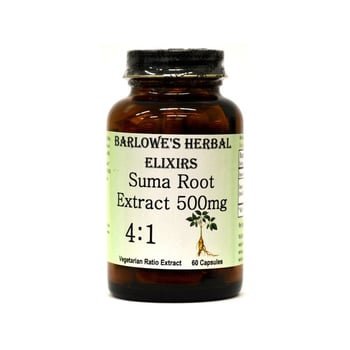 Extrato de Raíz de Suma 500mg – Barlowe s Herbal Elixirs - 60 cápsulas