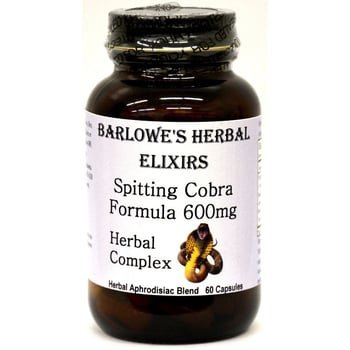 Complexo de Ervas Spitting Cobra© 600mg – Barlowe s Herbal Elixirs - 60 cápsulas