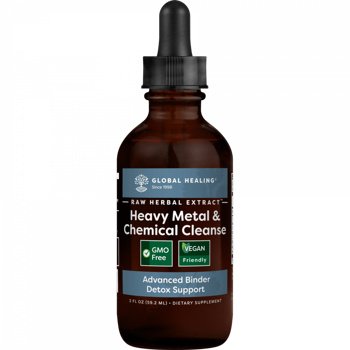 Heavy Metal e Chemical Cleanse (Limpeza de metais pesados e químicos) - Global Healing - 59.2ml