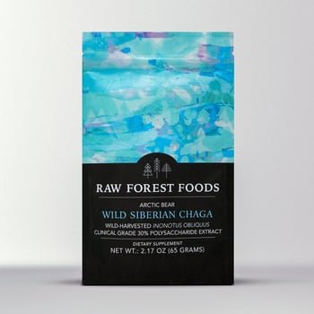 Extrato de Chaga em pó, RAW Forest Foods, 70g