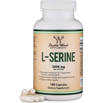 Cápsulas de L-Serina - 500 mg por cápsula - 180 capsulas