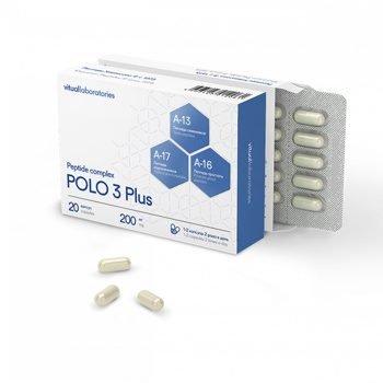 Polo 3 Plus - Complexo de Peptídeos para Saúde dos Homens - 20 Cápsulas