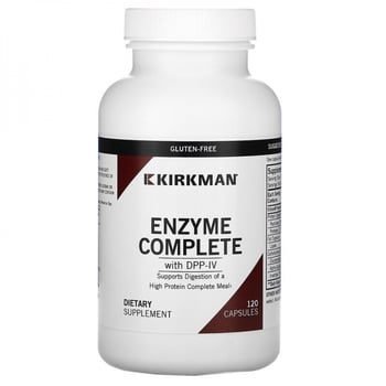 Enzima Completa com DPP-IV, Kirkman Labs, 120 Cápsulas